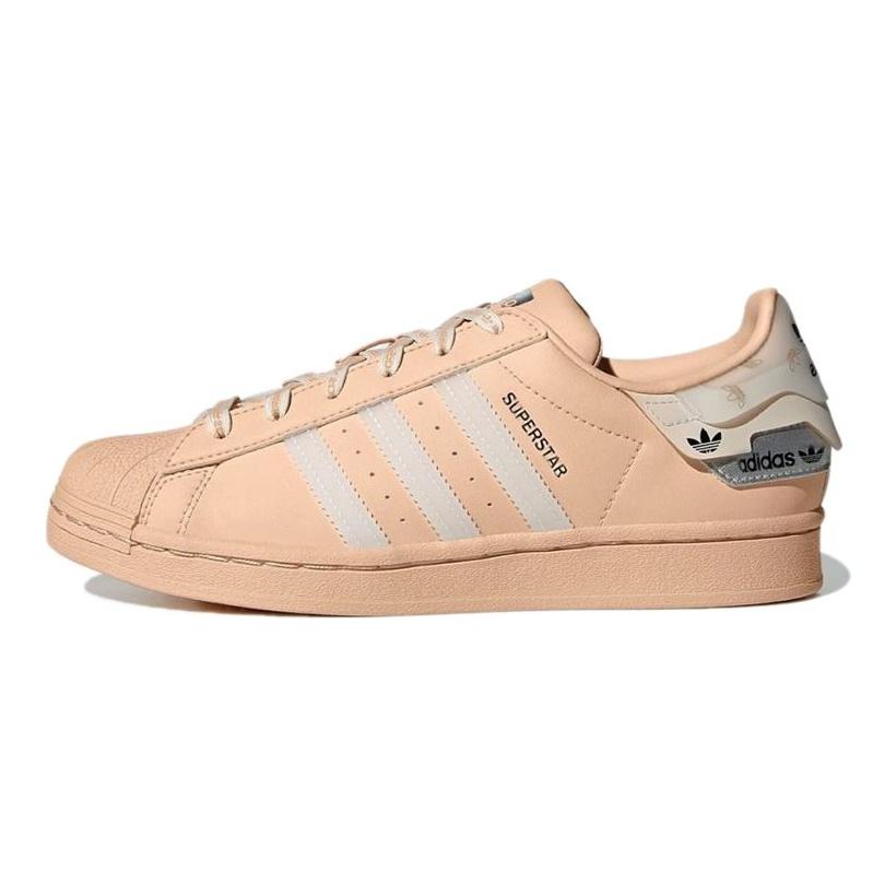 adidas Оригинальные кроссовки Superstar с низким верхом, унисекс, цвет лотосово-розовый, GX2973