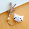 Забавная игрушка для кошек, колокольчик с перьями, кукла в форме животного, домашнее животное, пеньковая веревка, коренной стержень, принадлежности для домашних животных, жевательная игрушка для зубов