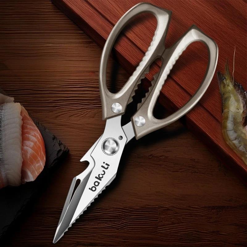 Ножницы для птицы, прочные кухонные ножницы, японская высокоуглеродистая сталь, кулинарные ножницы для резки костей курицы, мяса, морепродуктов5