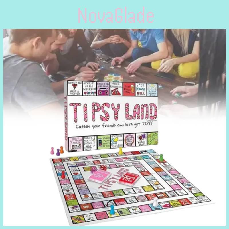Настольная игра для вечеринок Tipsy Land Невероятно веселая игра для выпивки для друзей и праздников