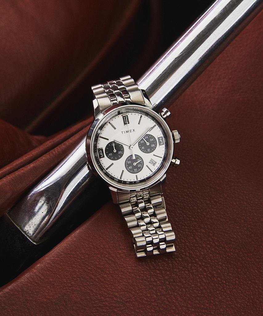 Taimaegseu Merlin Chronograph Tachymeter Men'S Metal Watch 40Mm