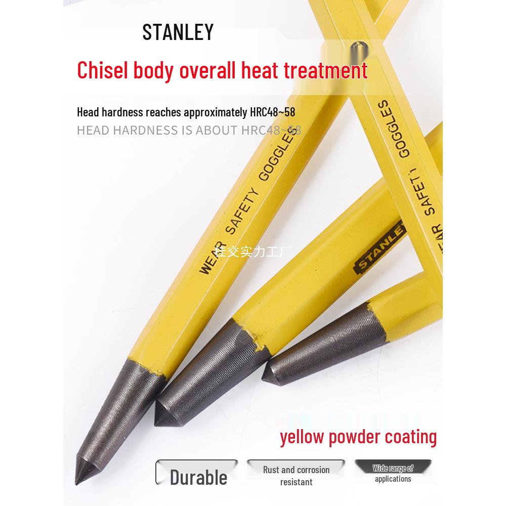 Stanley Punch Set: Center, Marking, Pilot, Pin, Cone, Pointed, Nail, Metal Striking, Locating
