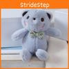 Grid Bow Tie Teddy Bear Plush Toy  Soft Fill Doll Backpack Keychain Gift Holiday