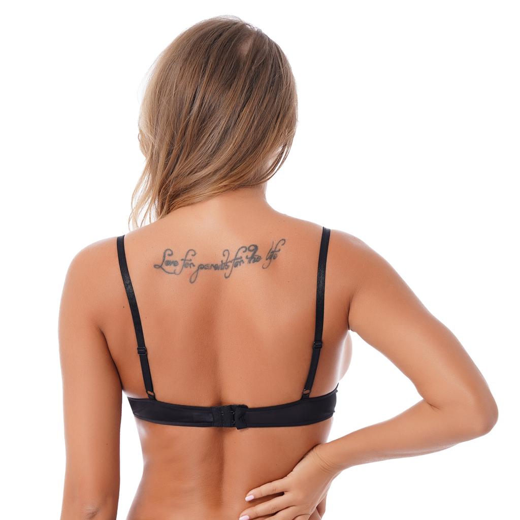 Womens Sexy Open Nipples Lingerie Lace Trim Hollow Out Adjustable Straps Bra Tops