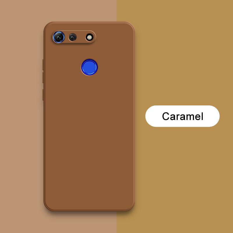 Квадратный жидкий силиконовый чехол для Honor View 10 20 V10 V20 Lite Мягкий противоударный чехол View10 View20 Мобильный телефон Funda