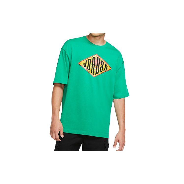Jordan Футболка с коротким рукавом и вышитым логотипом Sport DNA, мужская, цвет Lucky-Green CN3114-310