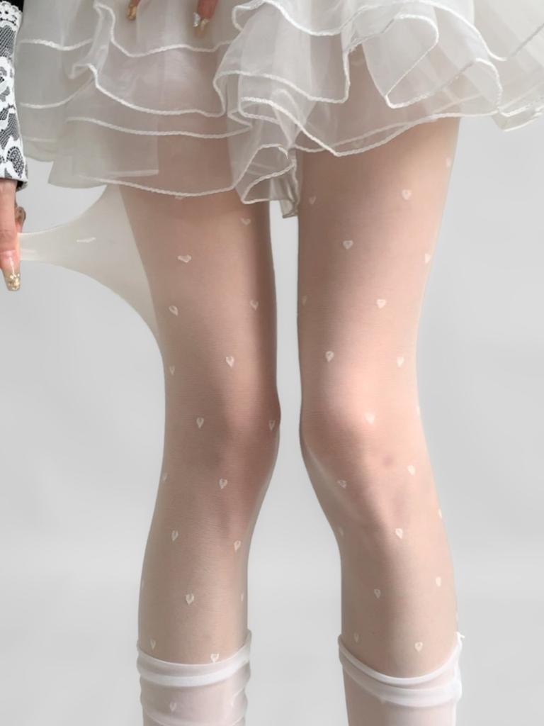 Love White Stockings Women'S Ultra-Thin 0D Pure Lolita Anti-Hook Pantyhose Lengthened Without Falling Off Sexy Black Silk