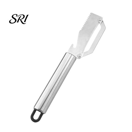 Non-slip Handle Peeler Stainless Steel Vegetable Multi-Function Fruit Potato for Pineapple Pumpkin Sugarcane Ergonomic Bottle Opener Rust-Proof