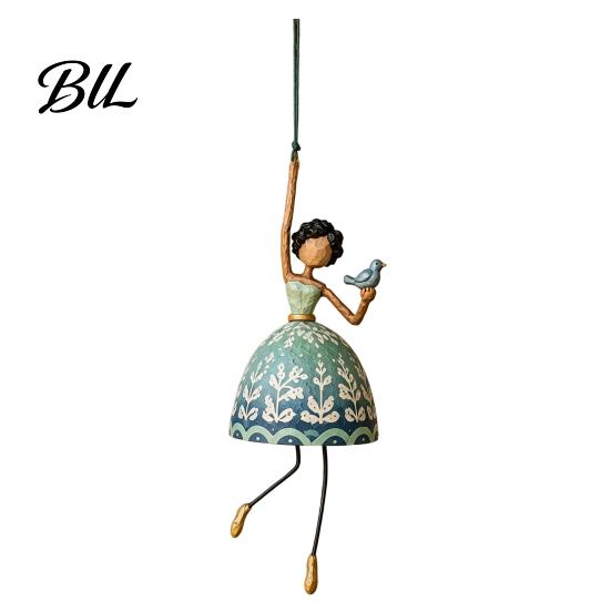 Dynamic Window Hanging Dancing Lady Ornament for Home Decor, Elegant Art Sculpture, Graceful Silhouette Creative Pendant Indoor Outdoor Porch