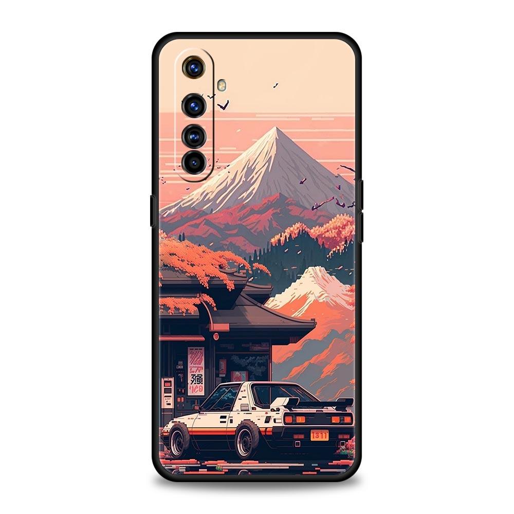 Спортивный автомобиль JDM Tokyo Drift Чехол для телефона Realme GT Neo 2 3 3T 5 12 11 5G 10 9 8 5G 7 6 GT5 GT3 GT2 Pro C21 C11 C25 C35