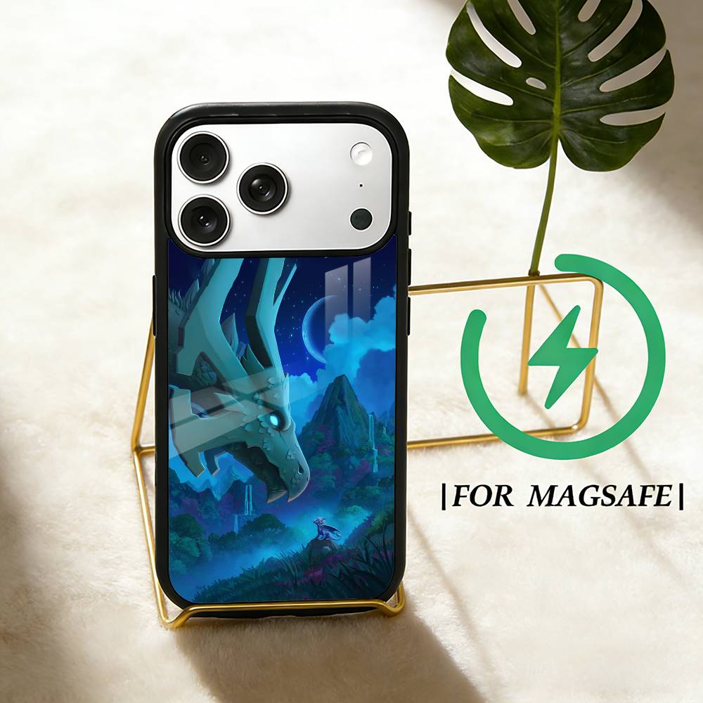 Cartoon The D-dragon P-Prince Phone Case For iPhone 17,16,15,14,13,12,Plus,Pro,Max for Magsafe Magnetic Wireless Charging