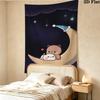 Bubu Dudu Wall Tapestry Aesthetic Wall Hanging Printed Fabric Blanket Decorative Tapestries For Bedroom Living Room Home Decor