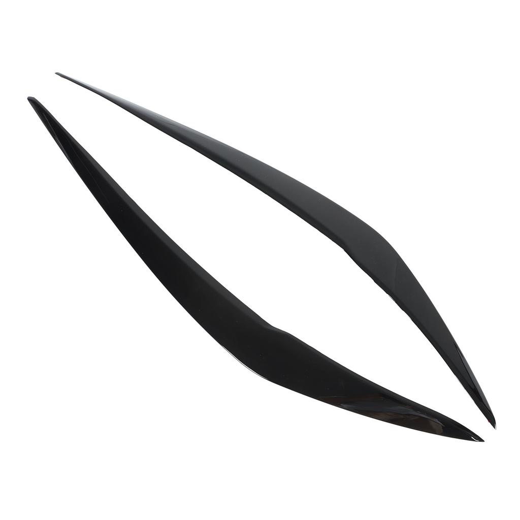 2 Pcs Headlight Eyebrow Glossy Black Trim Left Right Eyelid Trim for 1 Series F20 F21 Facelift