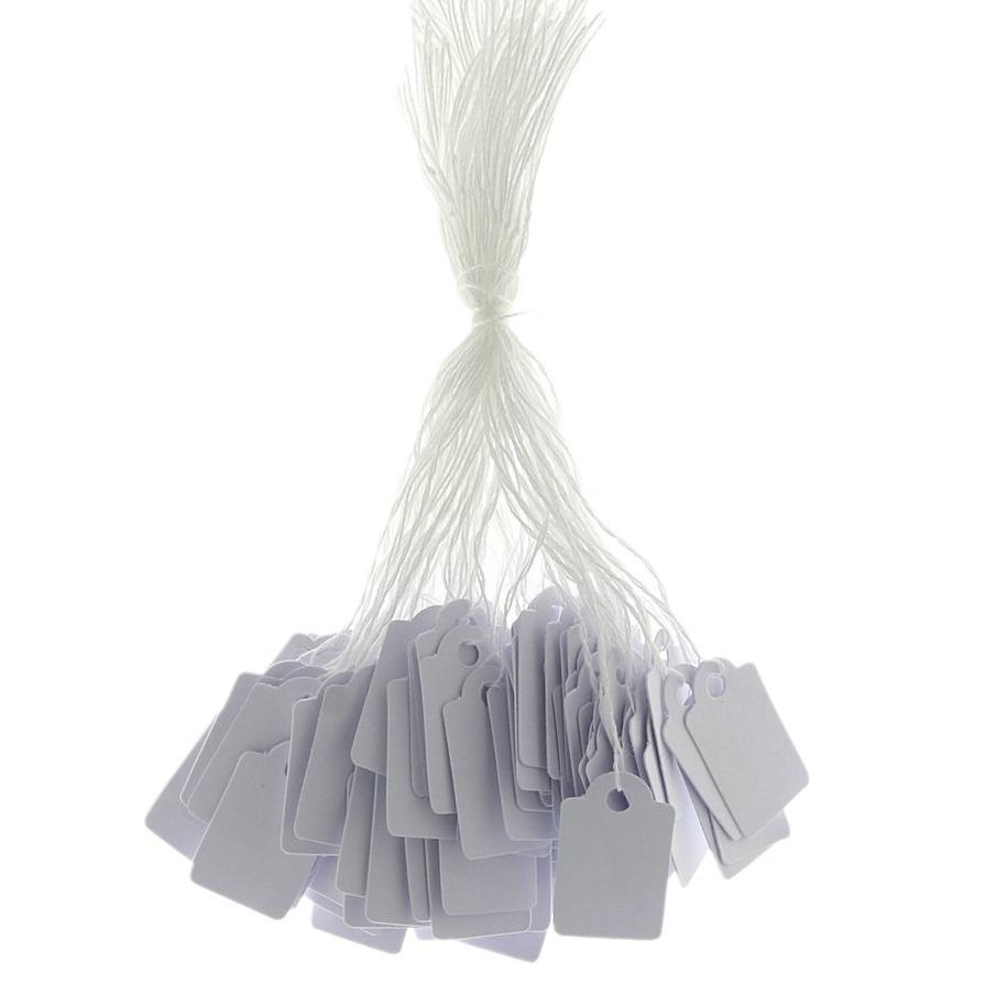 100 шт. Написанные от руки пустые ценники для ювелирных изделий с хлопковой нитью