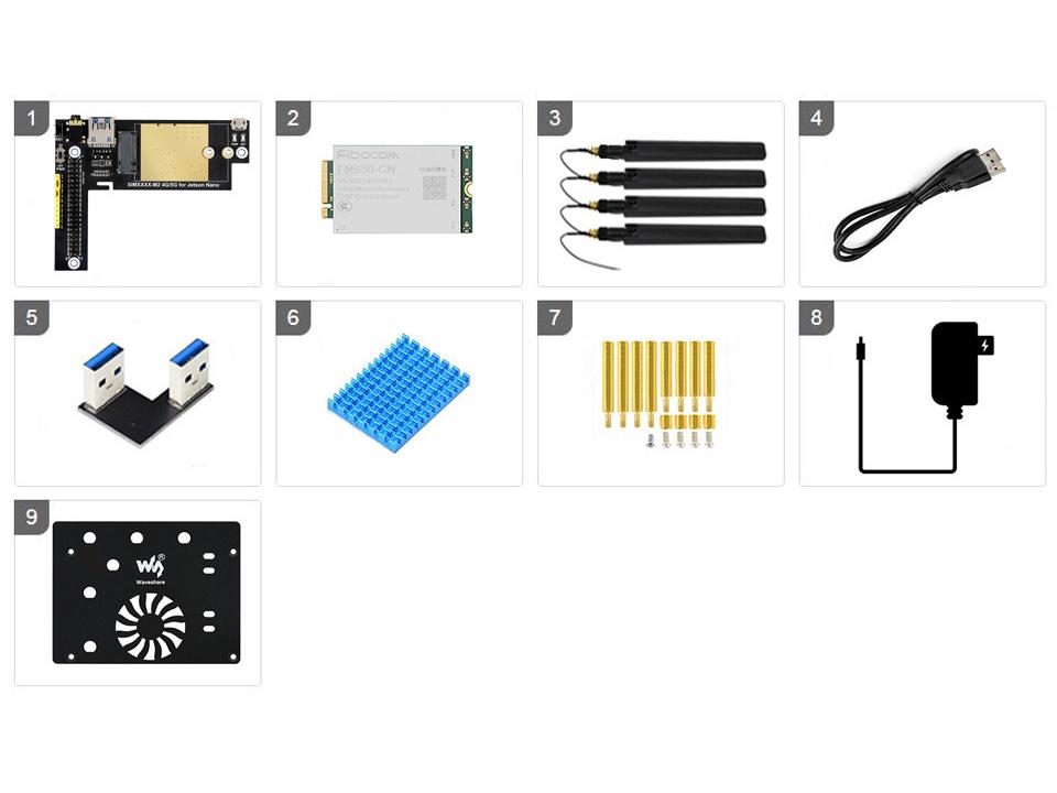 Модуль расширения связи Jetson Nano 5G/4G/3G с доступом к домашней сети