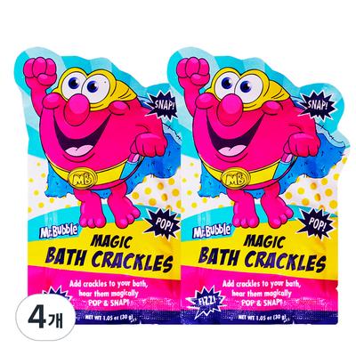 Мистер. Товары для игр для ванны Bubble Bascrackles, без запаха, 30 г, 4 шт.