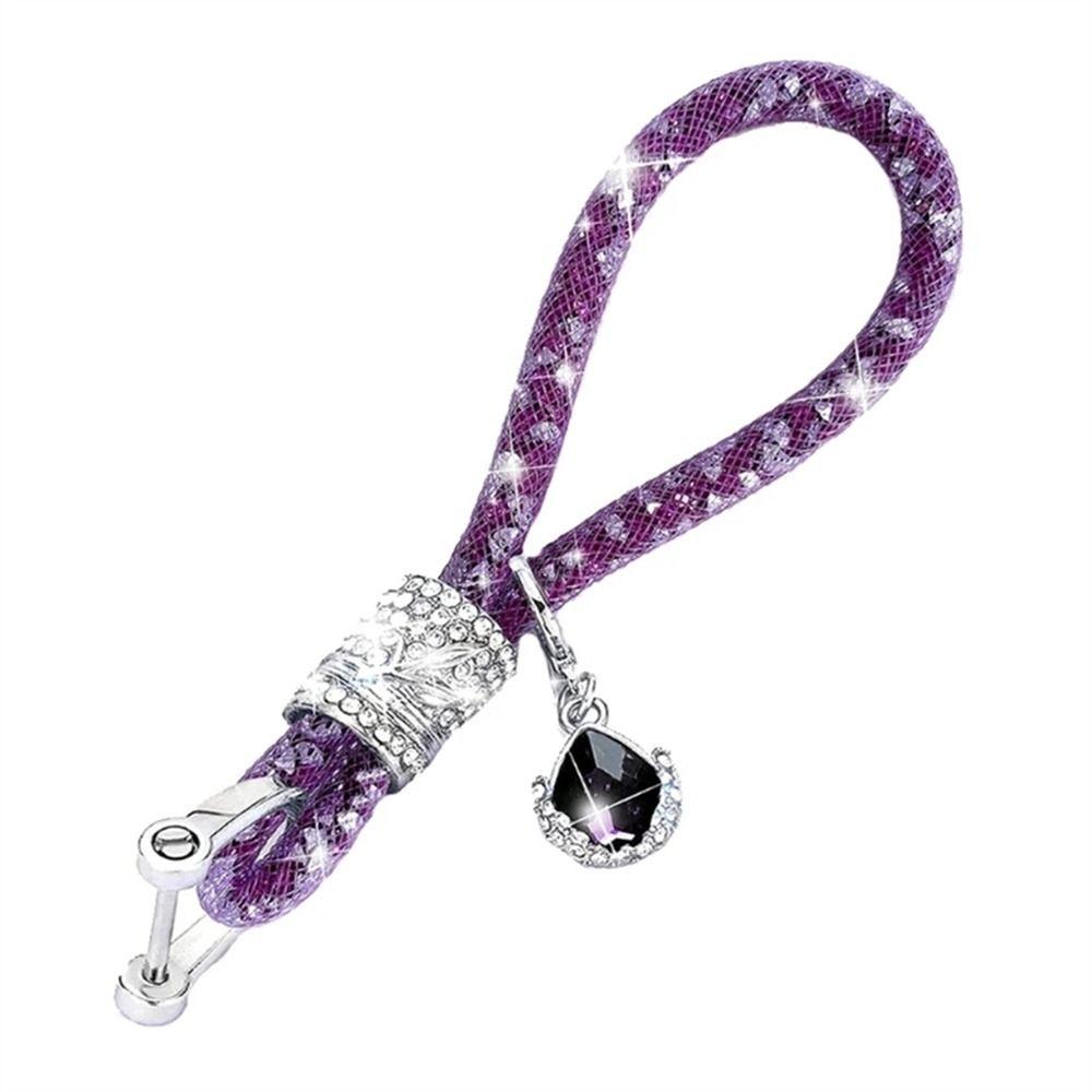 Bag Pendant Shiny Car Keychain Car Key Decorations Glitter Key Chains Car Key Ring