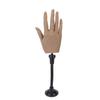 Fake Hand Model Silicone Reusable Nail Art Practice Hand with Fixing Rack for Beginner Practice