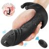 Male and Female Shared Masturbator G-point Stimulation Silicone Prostate Massager, Vestibular Anal Plug Vibrator with Clip