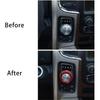 Gear Knob Cover Trim Aluminum for 2013-2017 Accessories Red L3J8