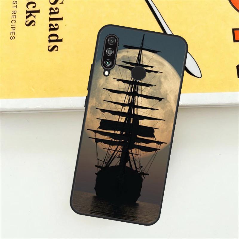 Парусный Пиратский Корабль Лодка Для Huawei Nova 9 10 SE 7i 8i 11i 12i 12s Y73 Y72 Y61 Y91 Y90 Y70 P30 P40 Lite Y60 Pro Чехол