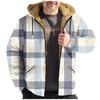 Мужская куртка с клетчатым принтом, мужская весенне-осенняя повседневная трендовая куртка на молнии с капюшоном
