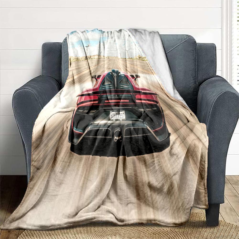 Forza Horizon Flannel Blanket, High quality Comfortable for All Seasons, Home Decor, Warmth and Comfort
