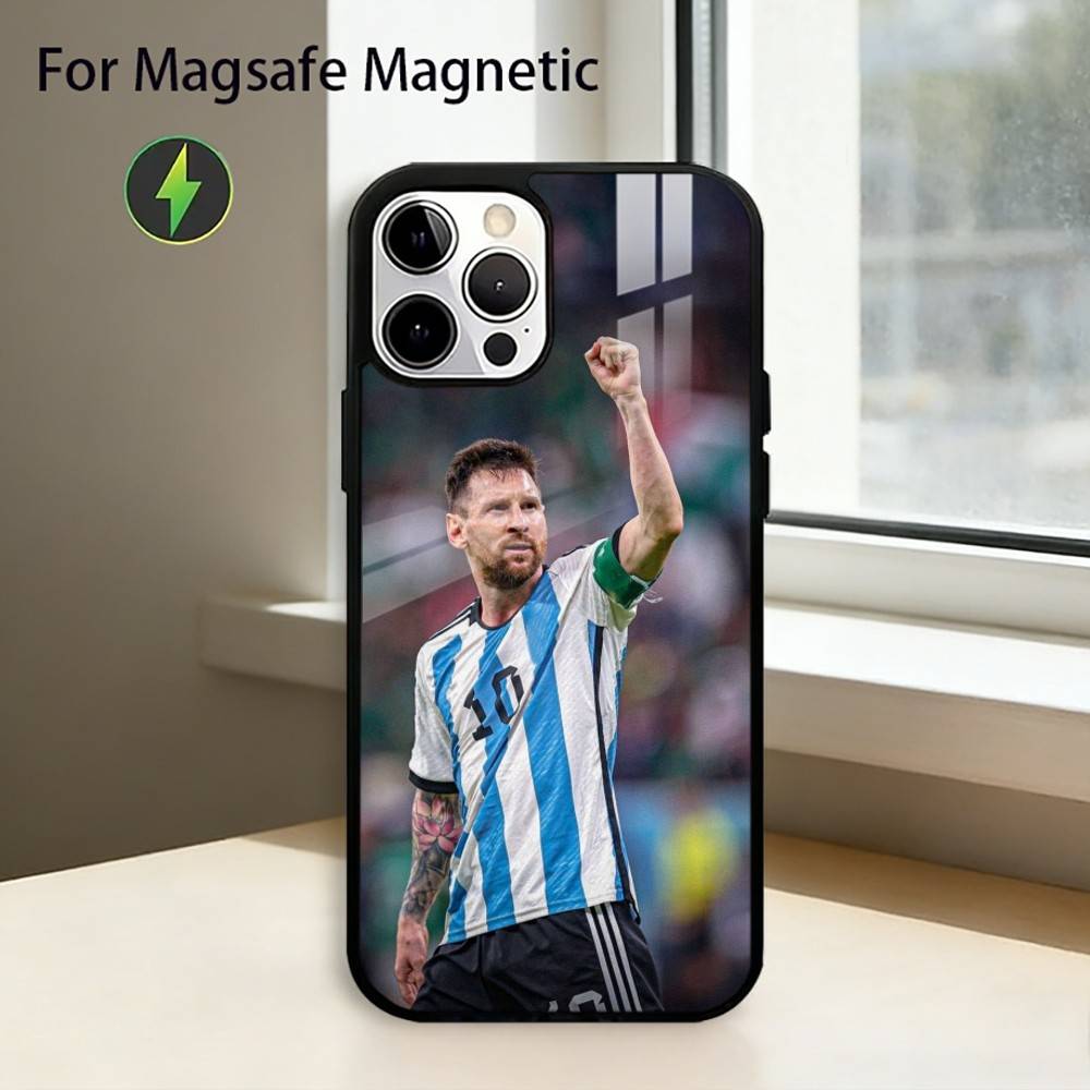 Lionel Messi football Phone Case For iPhone17,16,15,14,13,12,11 Plus,Pro Magnetic with Magsafe Wireless Charging