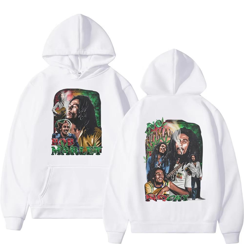 Rapper Bob Marley Album Merch Graphic Hoodies Men Women Clothing Fashion Gothic Long Sleeve Hooded Vintage Printed Sweatshirt
