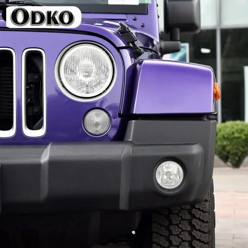 Car Headlight security Black Protective Film Taillight TPU adhesive film Sticker Accessore For Jeep Wrangler Gladiator 2008-