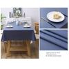 Solid Color Table Cloth Waterproof Square Dining Table Cloth Durable Table Cover  Table