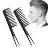 Hairdressing Comb Professional Multifunctional Wide Application Versatile Long Lifespan Beauty Accessory Plastic Black Retro Oil Head Comb for Home