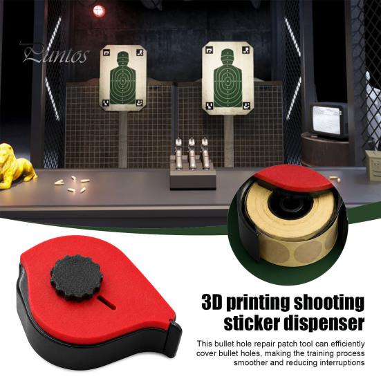 Easy to Use Sticker Dispenser Automatic Target Dispenser, Shoot Range Repair Patches Holder, Large Competition Patch Tool Capacity Holder for Tactical