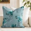 Classic Floral Print Cushion Cover Summer Linen Pillow Case Organic Fabric Cushion Cover DoubleSided Print Sofa Home Decor