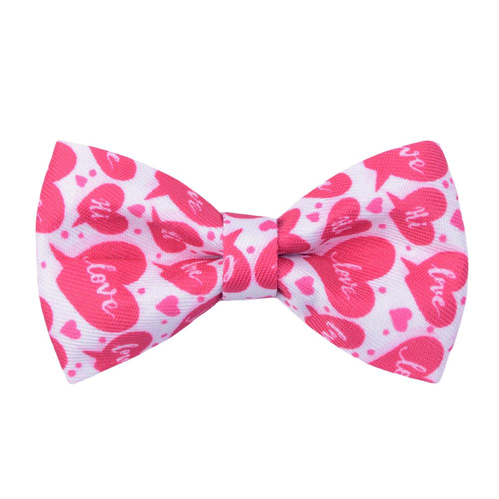 50/100pcs Valentine's Day Dog Bowties Removable Love Dog Bow Ties Dog Collar Accessories For Dogs Dog Neckties Supplies