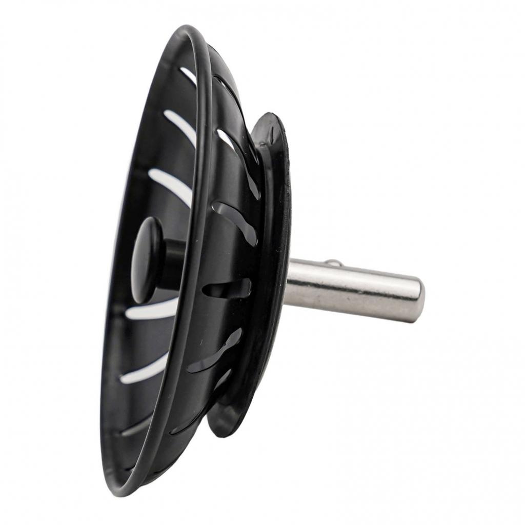 Умело изготовленный черный сливной фильтр для раковины, совместимый с большинством раковин