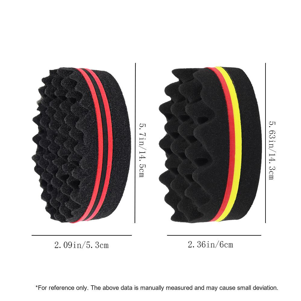 Hair Brush Sponge Barber Oval Double Side Magic Twist Hair Brush Breathable Perm Styling Brush Salon Curl Brush for Hair Styling