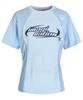 LALAFOX Mesh Mix Cut Out T-Shirt Blue Bp2Ch013