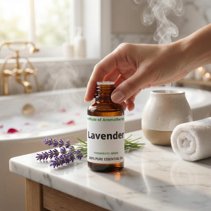 Lavender Essential Oil Aromatherapy Institute - Supports Relaxation, Sleep and Skin Care, For Treatments, Massage, Inhalation and Aromatherapy 5