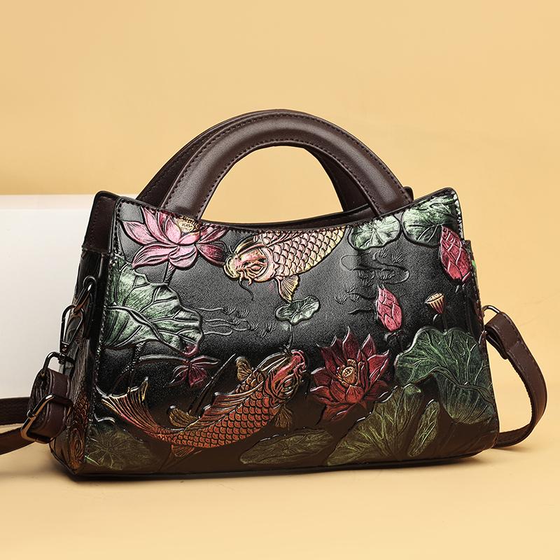 Роскошные ретро-сумки на плечо в китайском этническом стиле для женщин, высококачественная подарочная напечатанная новая сумка через плечо с несколькими отделениями