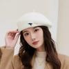 Korean Style Autumn and Winter New Beret Fashionable and Versatile Women's Face Showing Small Hat Sweet Trendy Knitted Fashion Hat