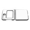 Protective Case Lichee Pattern Scratch Resistant Phone Cover for Moto Razr 2022 Folding Mobile Phone White
