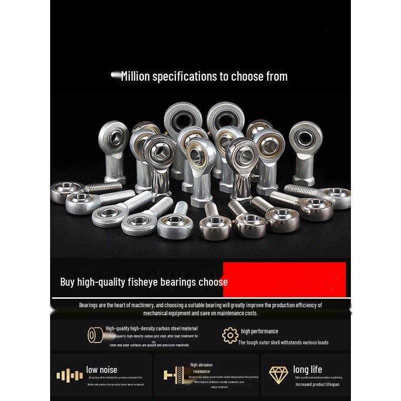 СИ СА Шаровый наконечник: Цилиндрический шарнир «рыбий глаз» с радиальной сферической внутренней/наружной резьбой для соединения и рулевых тяг