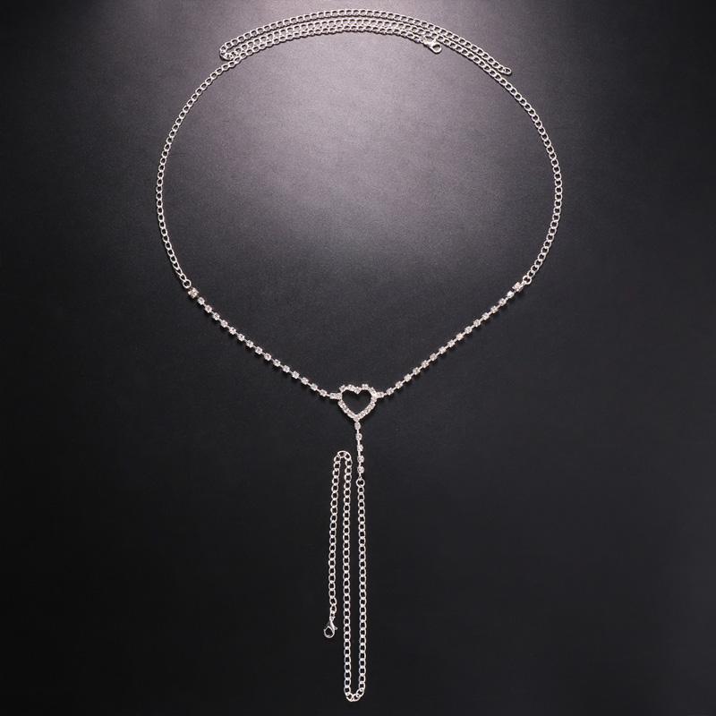 Сексуальные трусики-стринги со стразами в форме сердца, ювелирные изделия для женщин, персонализированные стринги на талии с цепочкой, нижнее белье, украшения для тела