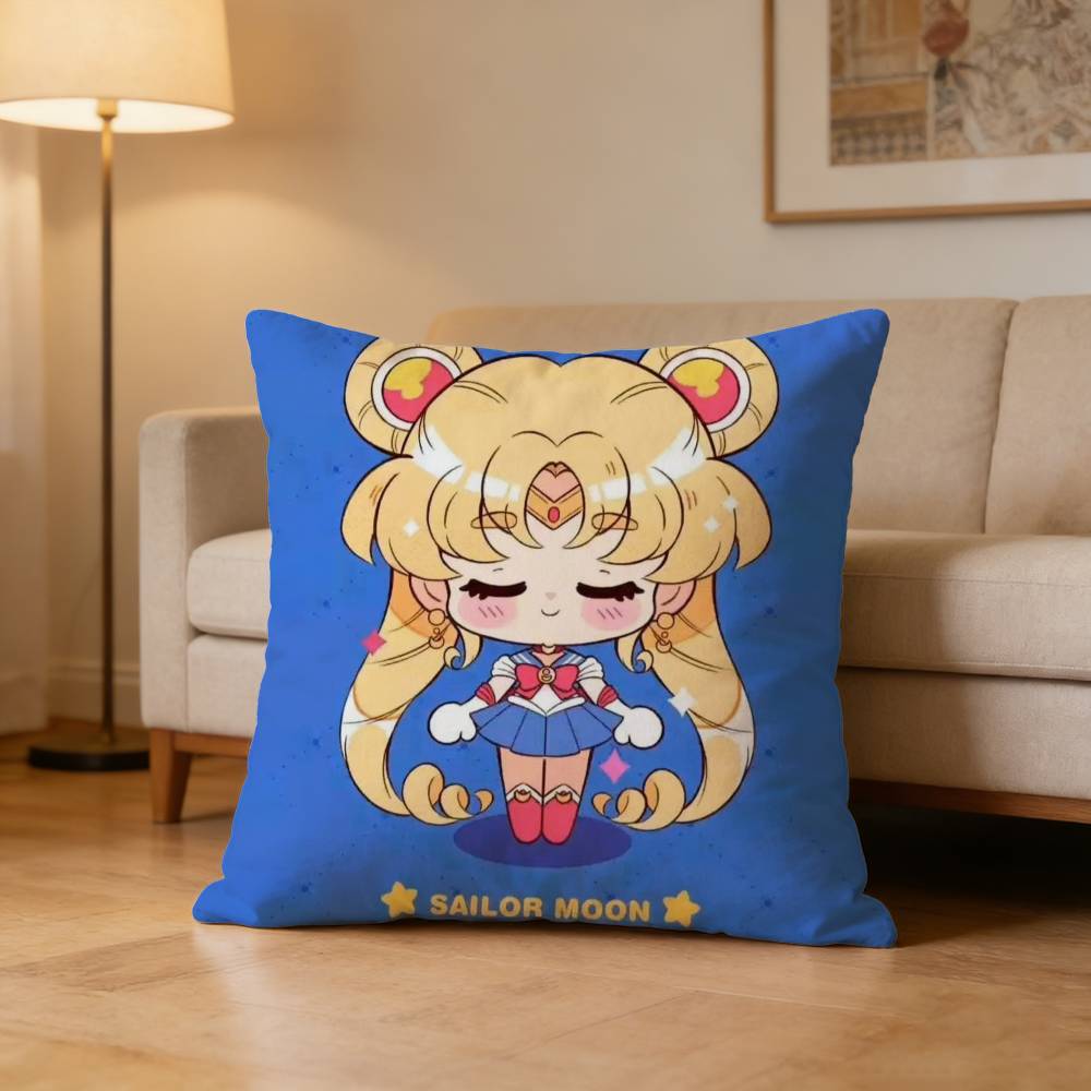 Cute Usagi Tsukino Sailor Moon Pillow Case Pattern Printed Pillowcase For Living Room Sofa Cushion Cover