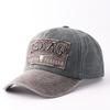 New washed denim baseball cap cow head retro denim soft top cap popular hat