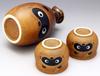 Seto ware Tanuki sake set E-00173