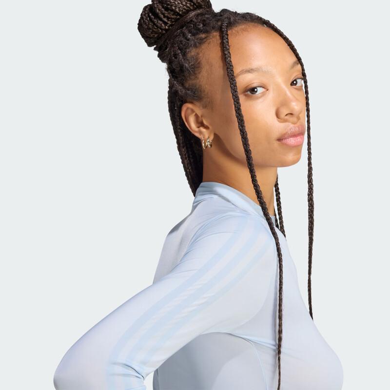 adidas Женская спортивная футболка Originals x JENNIE с длинным рукавом, приталенного кроя