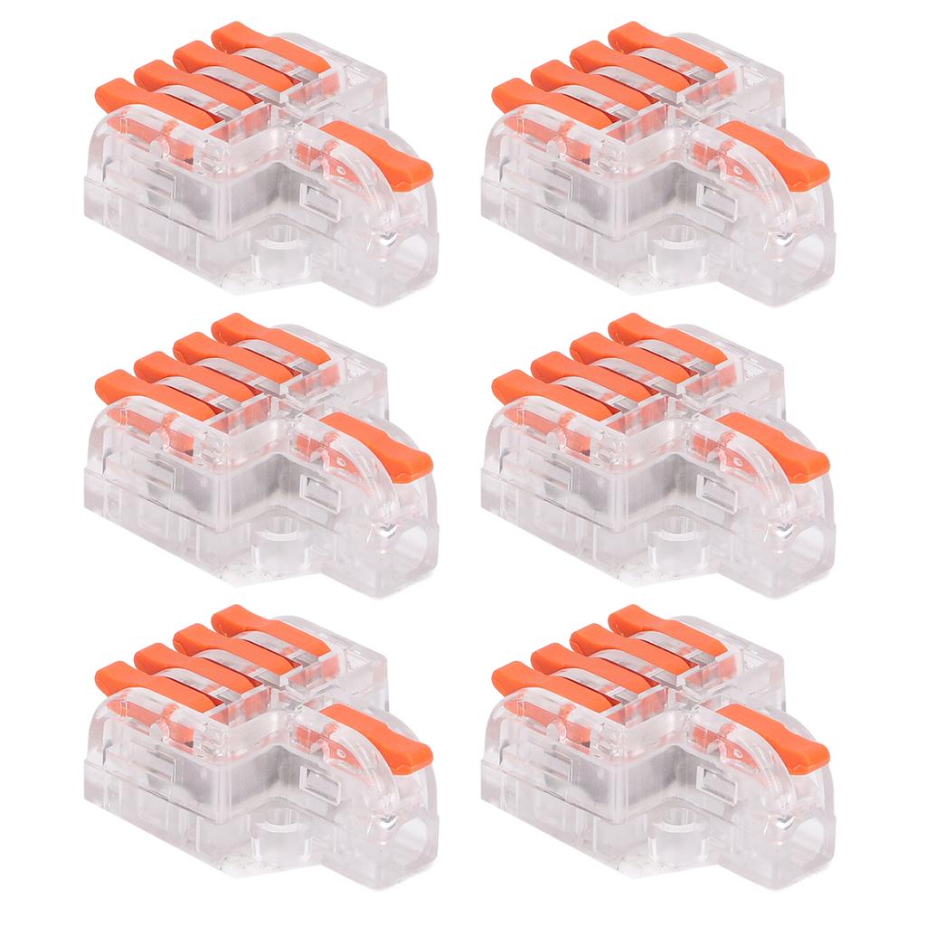 15 шт. Проводниковый соединитель Рычажный клеммник для сращивания Прозрачный Набор Комплект DF?14