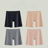 Бесшовные защитные шорты с высокой талией для женщин, защитные трусики из шелка под юбкой, колготки для женщин